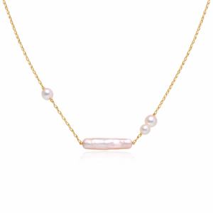 Biwa Pearl Round Pearl Minimal Necklace Mixed Shape | Wholesale Pearl Jewelry | Ideal Pearl Co.