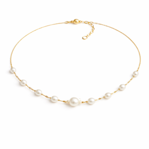 Everyday Casual Pearl Station Necklace Active Lifestyle | Wholesale Pearl Jewelry | Ideal Pearl Co.