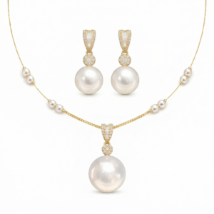 South Sea Pearl Pendant Necklace Earring Set | Wholesale Pearl Jewelry | Ideal Pearl Co.