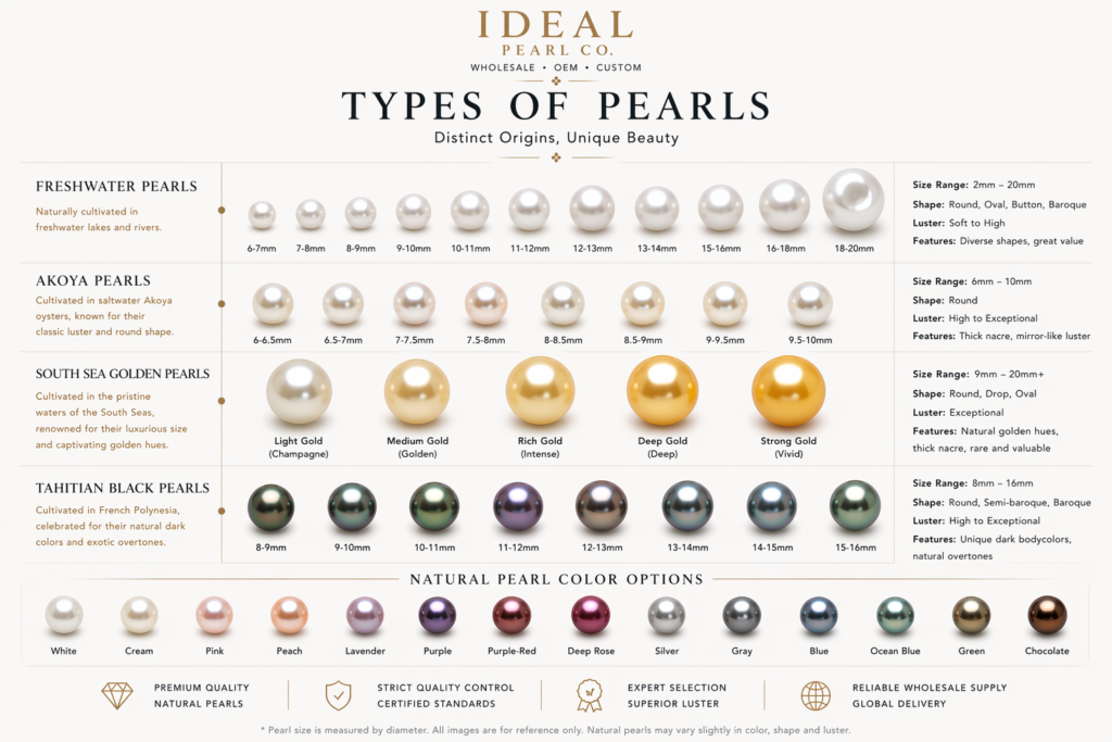 freshwater vs akoya vs south sea vs tahitian pearls complete comparison