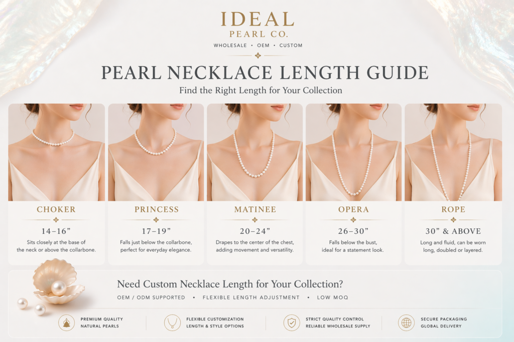 pearl necklace length guide how to choose right length every style