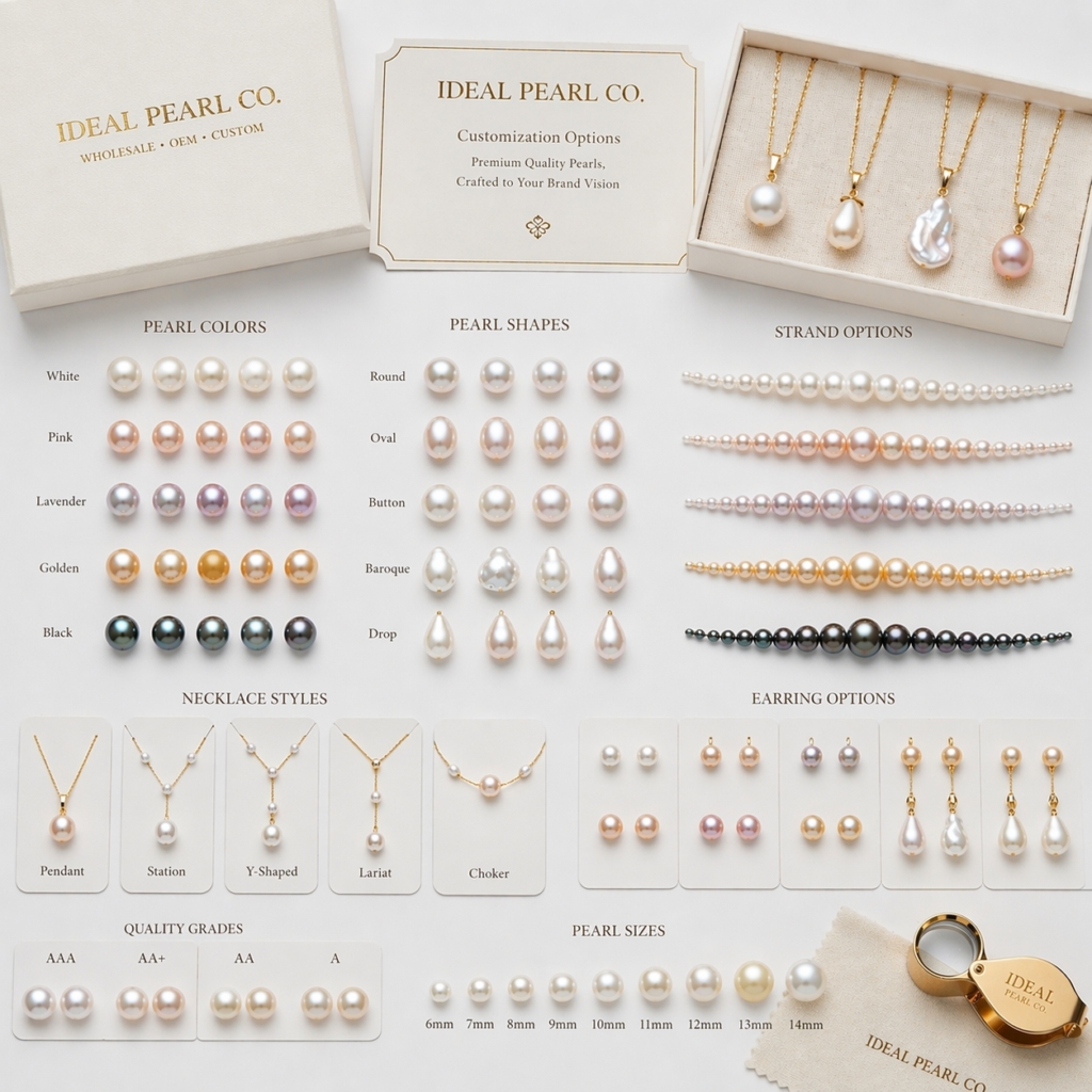 what can be customized pearl jewelry collections
