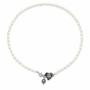 Natural pearl necklace Tahitian black heart drop wholesale | Pearl Minimal Necklace | Ideal Pearl Co.