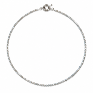 Silver grey braided pearl strand necklace factory supply | Pearl Strand Necklace | Ideal Pearl Co.