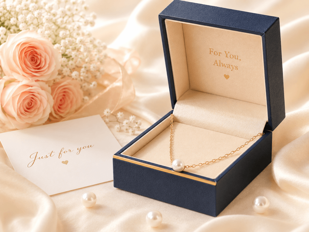 Pearl gift in a keepsake box with a personal card | Ideal Pearl Co.