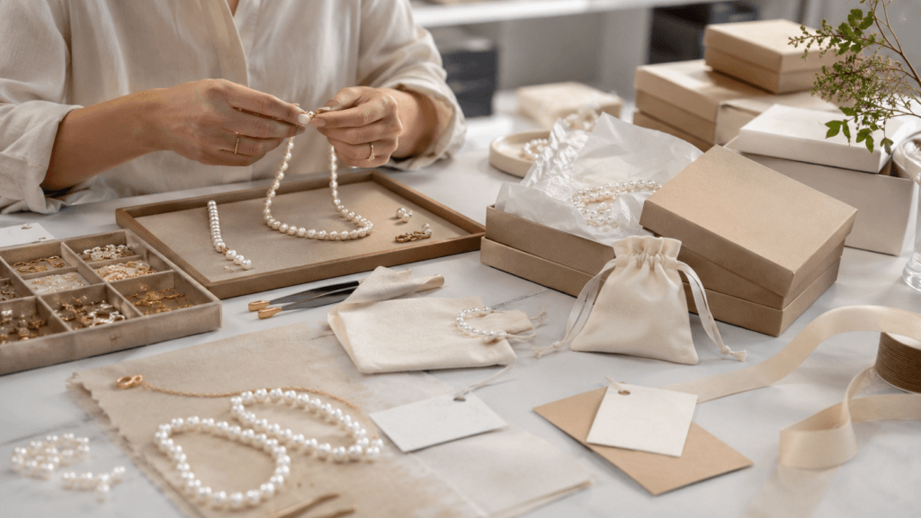 Private label pearl jewelry production with custom packaging and branding | Ideal Pearl Co.