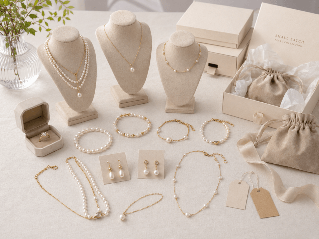 Small batch private label pearl jewelry collection with multiple SKUs | Ideal Pearl Co.