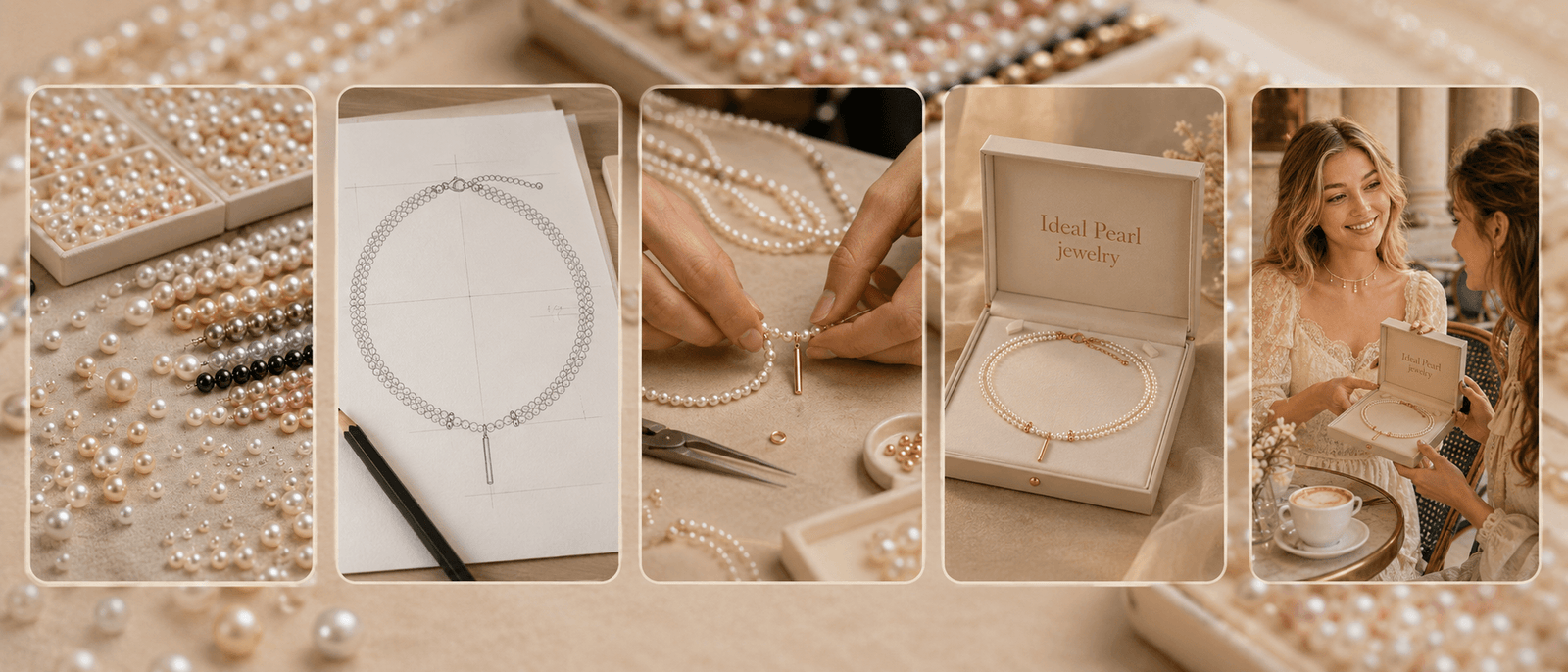 Custom pearl jewelry OEM development process — from sourcing to finished packaging